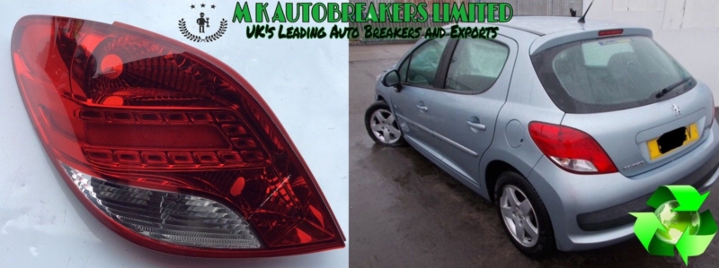 Peugeot 207 Model From 09-12 Rear Light Passenger Side (Breaking For Parts) - Image 4